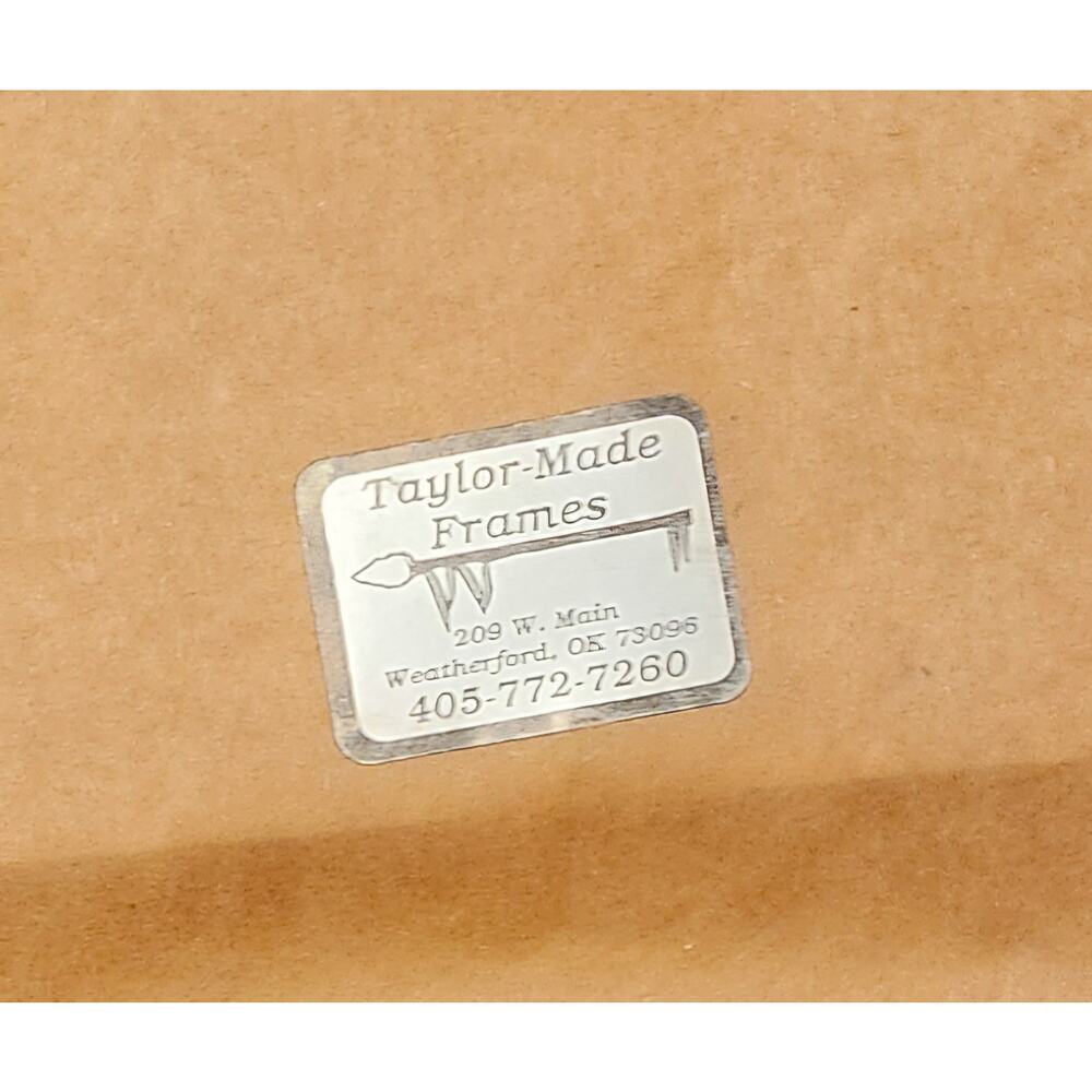 Native American Painting and Real Arrow Head Matted and Framed SISTERS OF CLAY - Picture 6 of 6